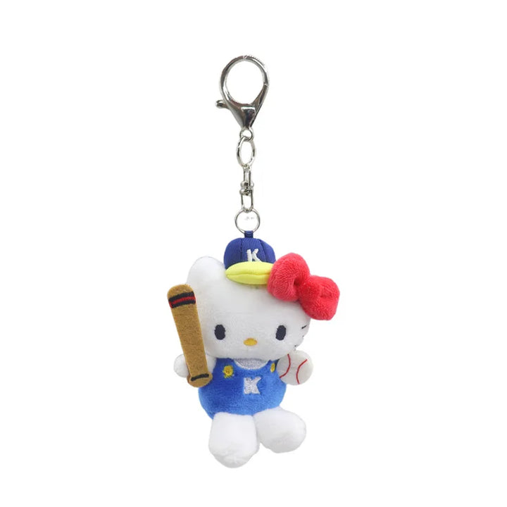 Kawaii Sanrio Hello Kitty Plush Toys Cute Cartoon Creative Tennis Keychain Backpack Pendant Girls Christmas Gifts Accessories