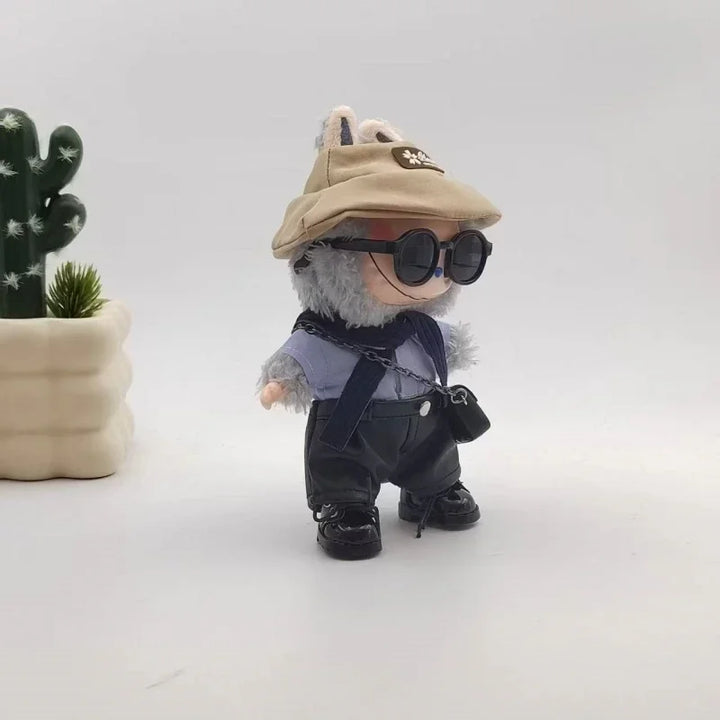 For 17cm Labubu Doll Clothing High-end Trendy Clothing Handmade Custom Niche Design Mini Suit Labubu Exquisite Fashion Outfit