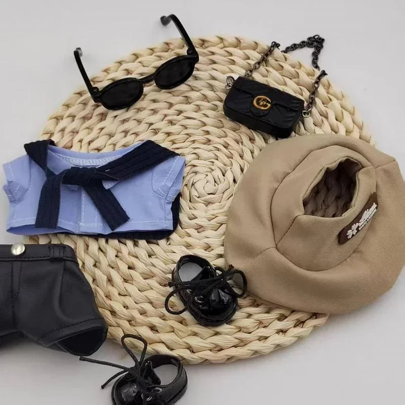 For 17cm Labubu Doll Clothing High-end Trendy Clothing Handmade Custom Niche Design Mini Suit Labubu Exquisite Fashion Outfit