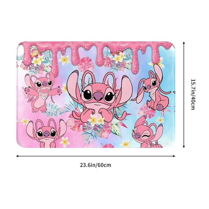 Stitch Cartoon Angel 624 Memory Foam Bath Mat Rug Non-Slip Soft  Bathroom Floor Rugs Carpet For Bath Entrance Door Doormat