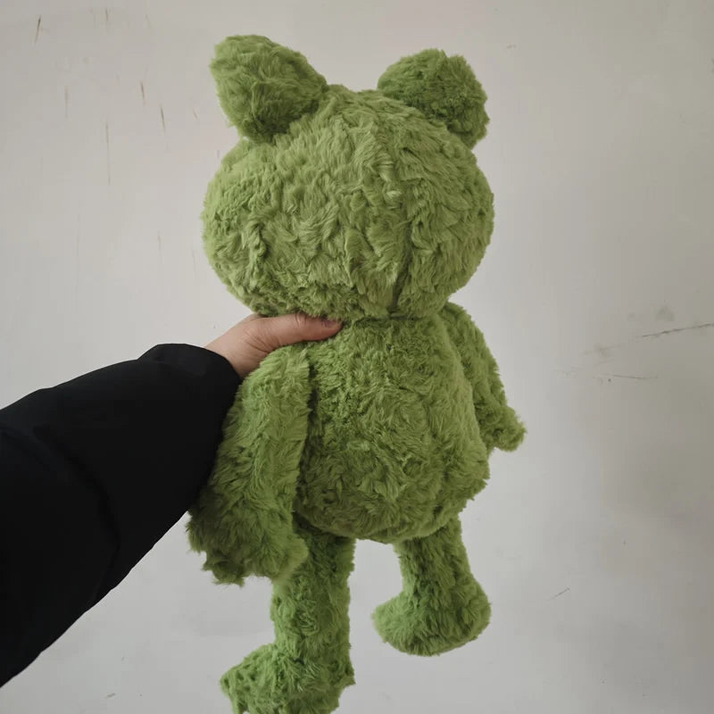 50cm Kawaii Realistic Frog Plush Toy Simulation Green Frog Stuffed Animal For Birthday present