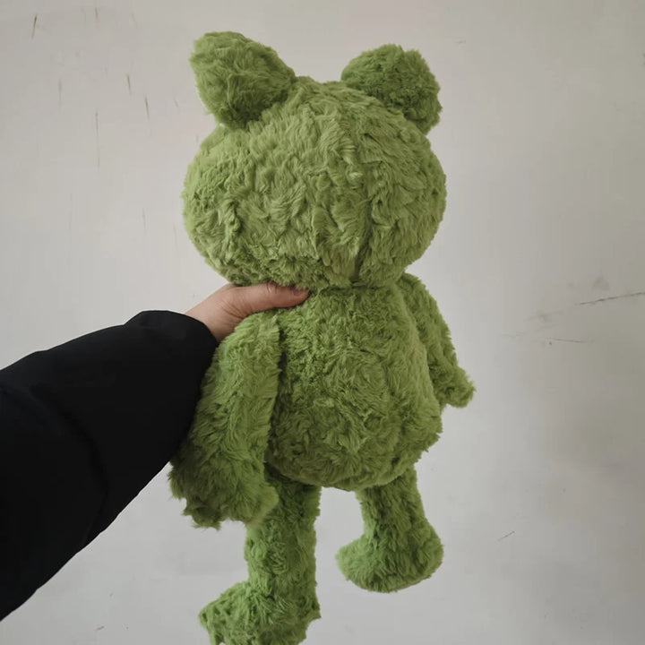 50cm Kawaii Realistic Frog Plush Toy Simulation Green Frog Stuffed Animal For Birthday present