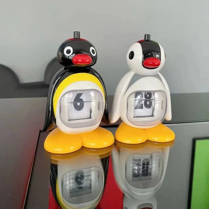 Cute Cartoon Pingu Calendar Desktop Ornament Decoration Household Press Calendar Cute Doll Doll Boys and Girls Christmas Gifts