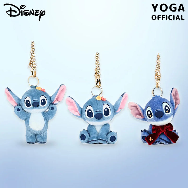 Disney Lilo&stitch Kawaii Plush Toys Backpack Pendant Cute Cartoon Keychain Soft Stuffed Doll Accessories Friends Birthday Gift