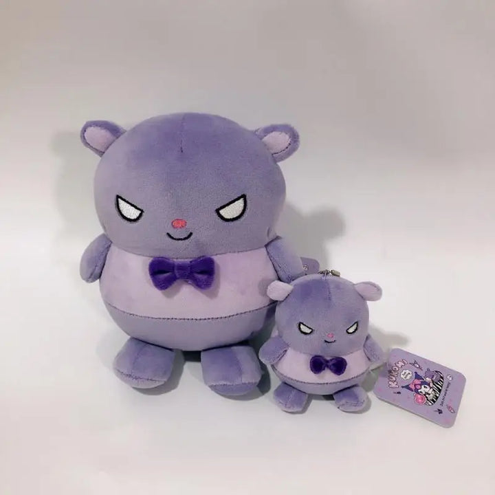 Sanrio Plush Toys Kawaii Kuromi Baku Dolls Creative Periphery Soft Stuffed Birthday Gifts for Cute Girls Accompanying Children