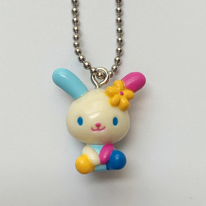 Cute Usahana Keychain Cartoon Anime Bunny Kawaii PVC Keychains Mascot Charm Mini Small Key Chain Keyring Keyholder
