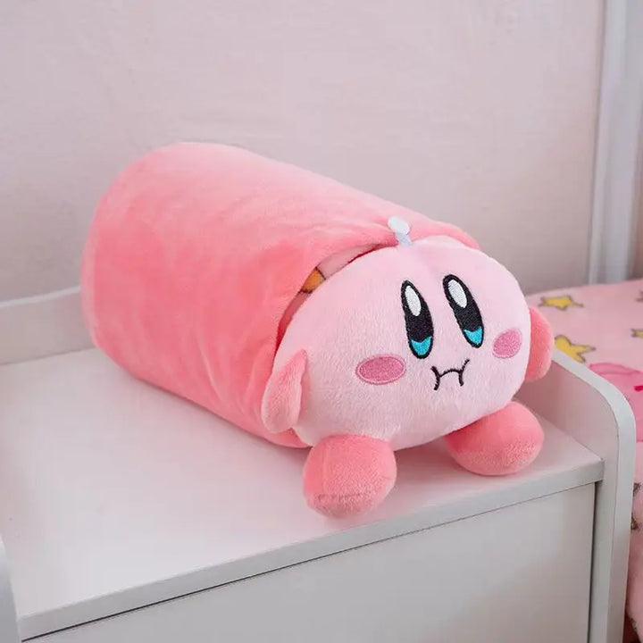 Cute ‌Kirby‌ Blanket Pink Girl Heart Air Conditioner Cartoon Doll Blanket Can Be Used As Pillow Nap Soft Blanket Christmas Gift
