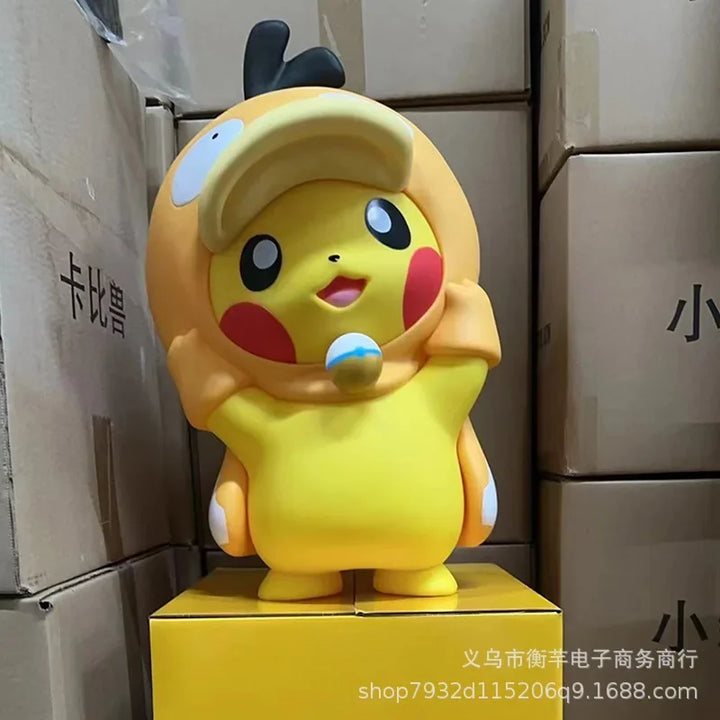 Anime Pokemon 1:1 Big Size Psyduck Large Figure Pikachu Cosplay Action Model Doll Figurine Christmas Surprise Gifts