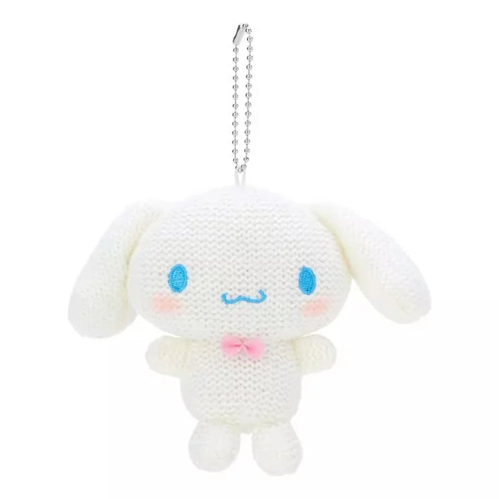 Kawaii Sanrio Kuromi My Melody Plush Toys Cartoon Retro Knitted Hello Kitty Keychain Backpack Pendant Accessories Christmas Gift