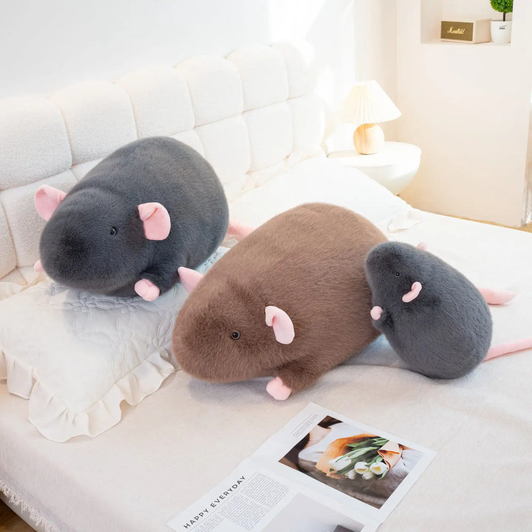 Cute Mouse Plush Toy 18/35cm Rat Plush Doll Grey Brown Soft Stuffed Animal Toy Kid Birthday Gift Xmas Gift