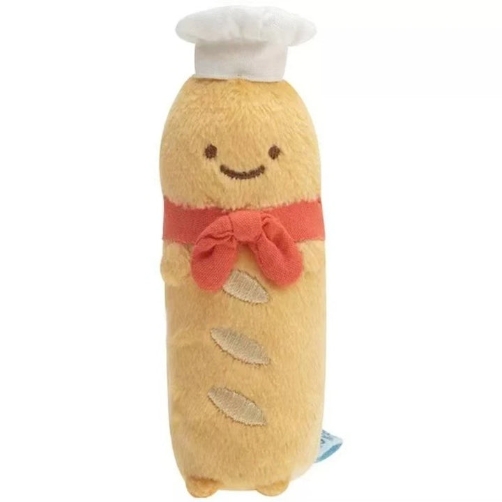 Cute Sumikko Gurashi Baguette bread chef Plush Keychain Corner Bio Car Pendants Desktop Ornaments Bag Decoration Girls Kid  gift