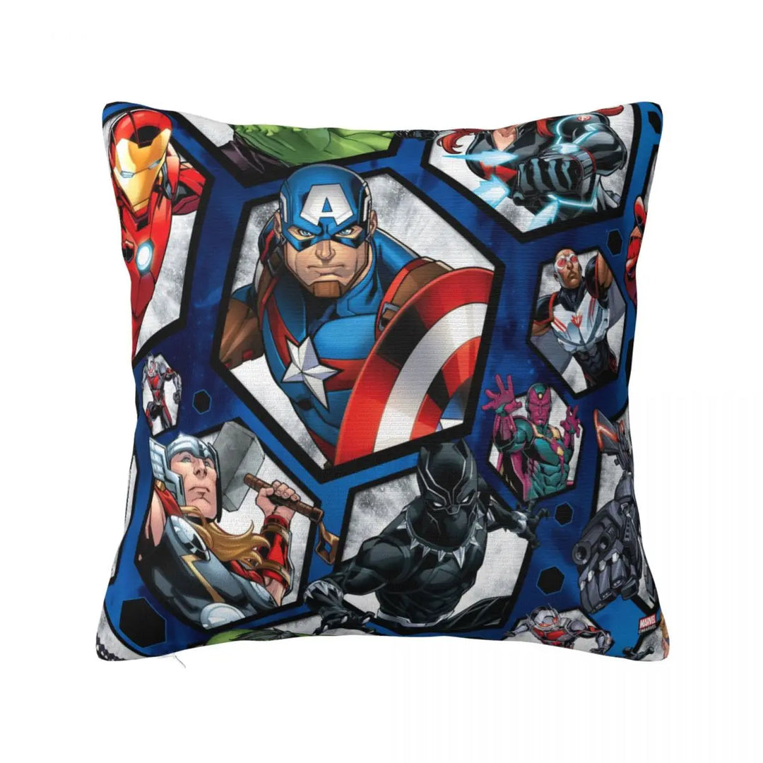 Captain America Avengers Pillowcase Polyester Cushion Cover Decorative Pillow Case Cover Home Wholesale 45X45cm