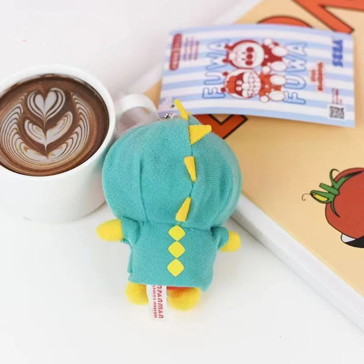 Kawaii Anime Anpanman Baikinman Plush Toys Keychain Museum Costume Dinosaur Series cute  Baikinman Accessories Backpack Pendant