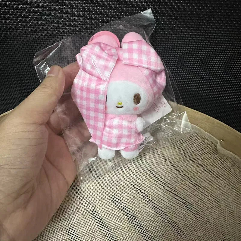 Kawaii Sanrio My Melody 20Th Anniversary Cute Cartoon Candy Pink Plush Toys Keychain Doll Backpack Pendant Girls Holiday Gift