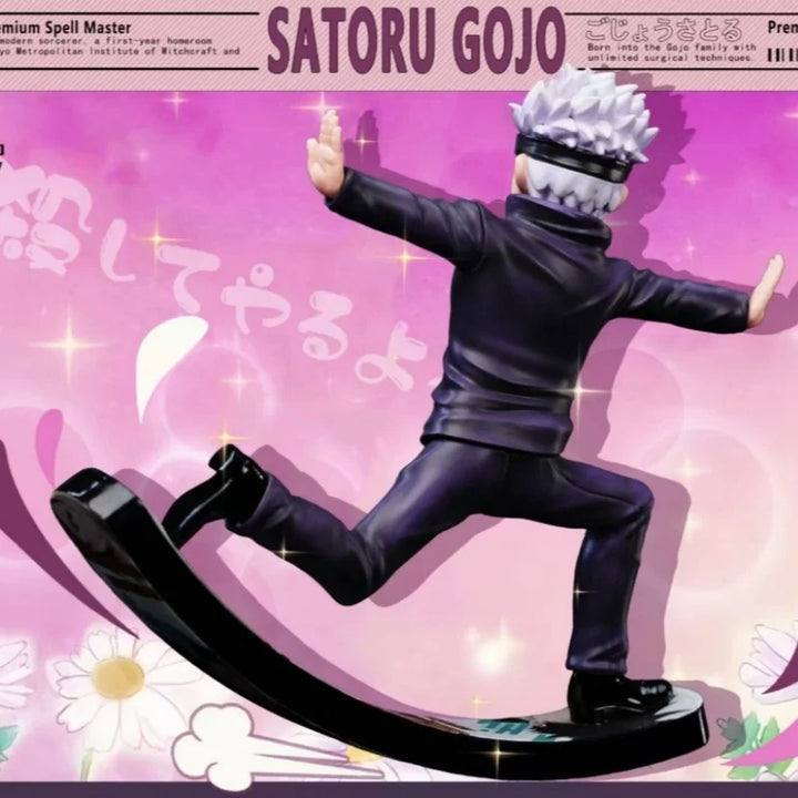 Jujutsu Kaisen Anime Figures Satoru Gojo Figure Gojo Skateboard Andwobble Figurine Pvc Statue Gk Collection Model Doll Toys