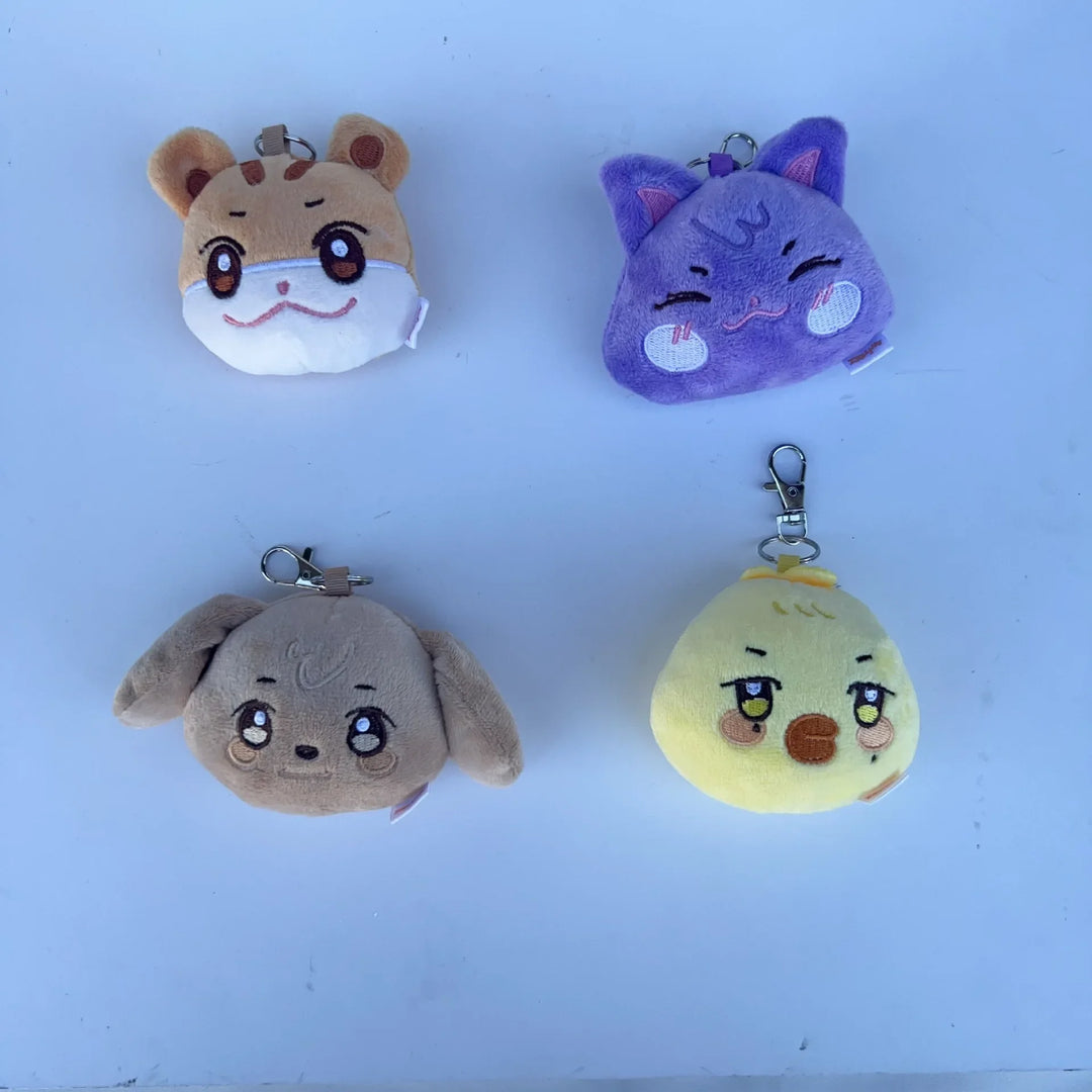 1/8pcs Kpop ATEEZ Plush Doll Pendant Keychain Aniteez Design Hongjoong Seonghwa Yeosang Accessories Kawaii Plushies Toy