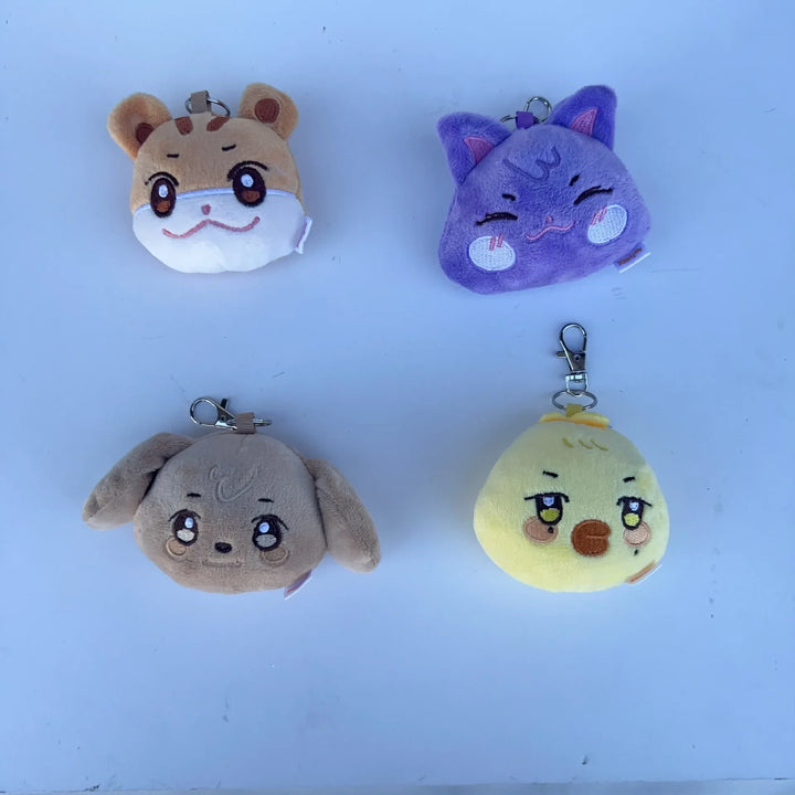 1/8pcs Kpop ATEEZ Plush Doll Pendant Keychain Aniteez Design Hongjoong Seonghwa Yeosang Accessories Kawaii Plushies Toy