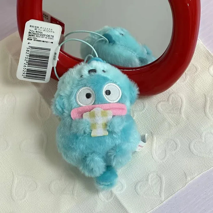 Kawaii Sanrio Hangyodon Plush Toys Kawaii Keychain Cartoon Cute Backpack Pendant Accessories Couple Christmas Creative Gifts