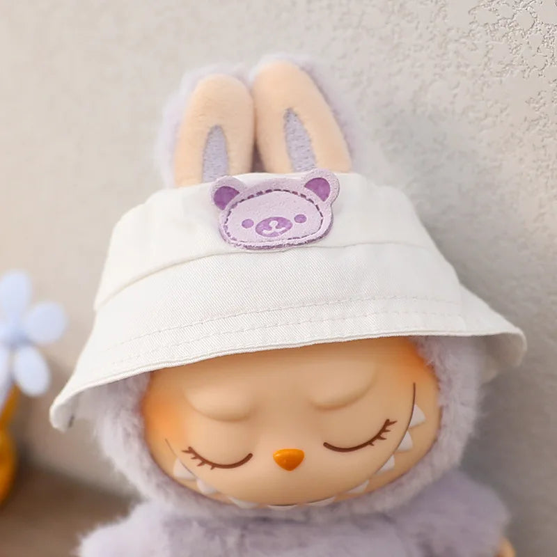 Labubu Doll Hat 15/17cm Plush Doll'S Accessories Sitting Party Labubu I II Idol Dolls Hat