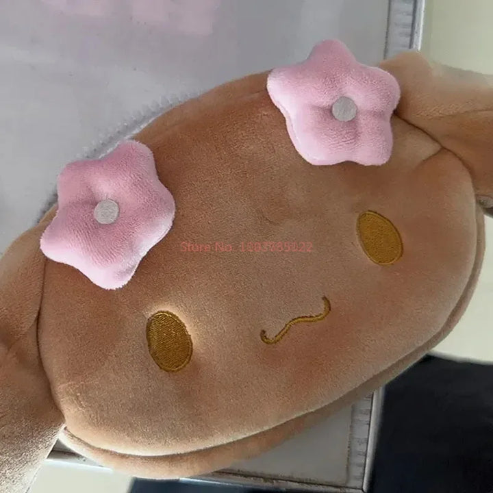 Mocha Brown Cinnamoroll Pencil Case Japanese Cute Makeup Storage Bag Ideal For Students Stationery Pen Bag Gifts