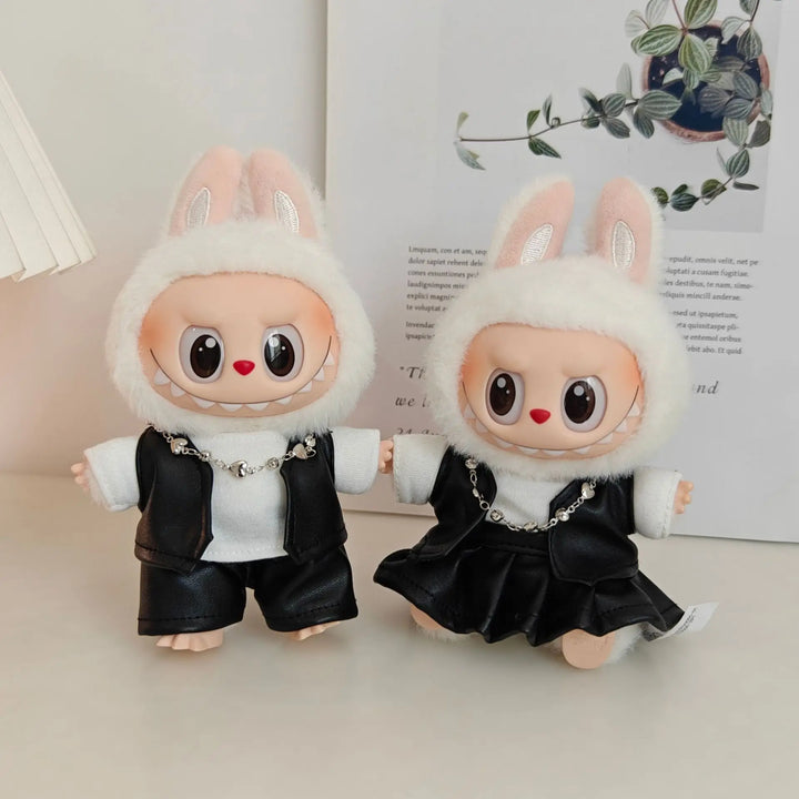 Labubu Doll Clothes Couple's Clothing Bestie Outfits Classmate Uniforms 15/17cm Plush Doll'S Clothes Replacement Accessories