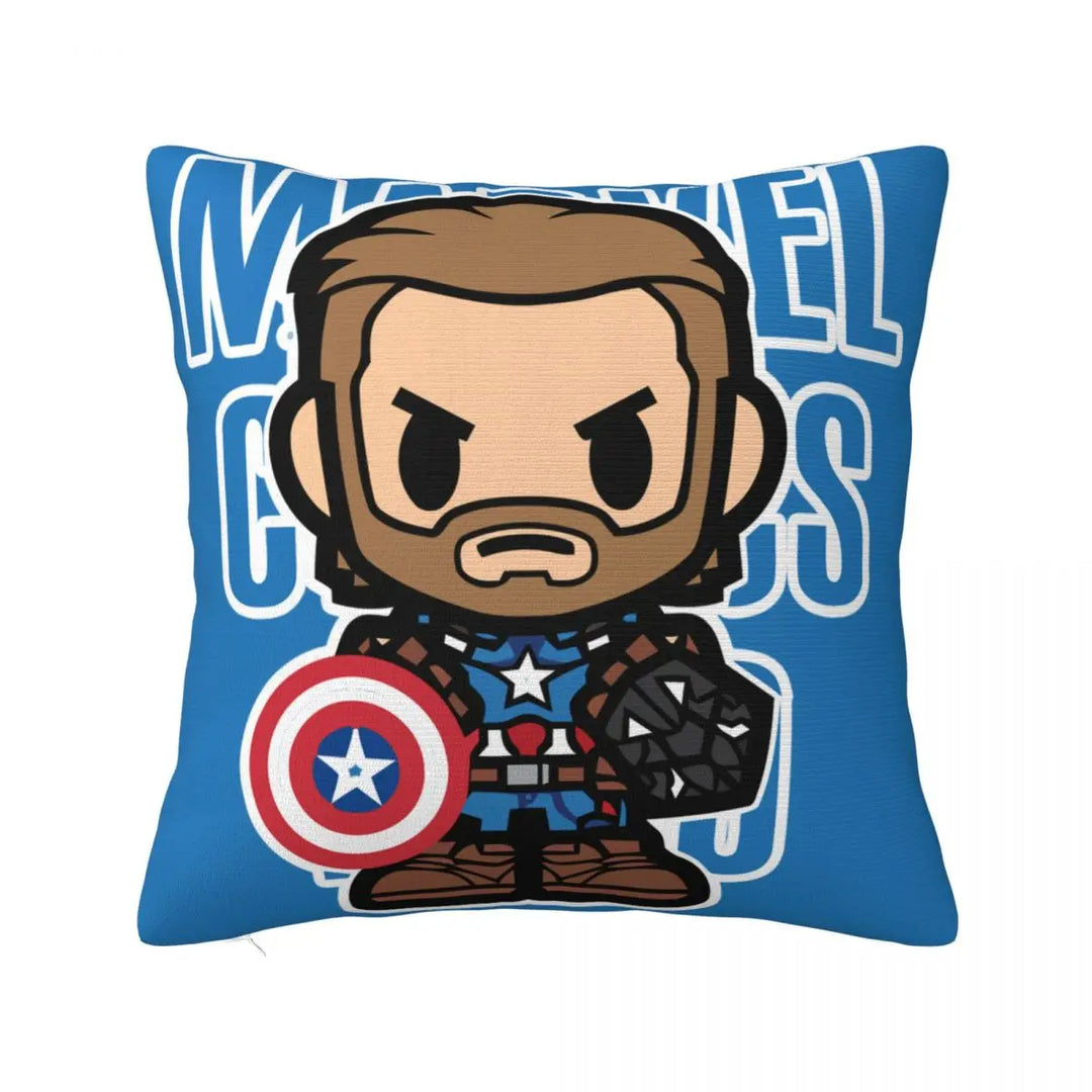 Captain America Avengers Pillowcase Polyester Cushion Cover Decorative Pillow Case Cover Home Wholesale 45X45cm