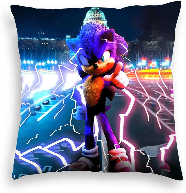 Game Blue Plush Pillowcase 45x45cm Anime Pillow Cover Living Room Cushion Cover Soft Personalized Pillowcase for Home Decoration