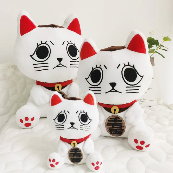 New In Stock Dandadan Lucky Cat Turbo Bachan Stuffed Kitty Keychain Dolls Anime Figure Plush Toys Christmas Gifts Bag Accessory