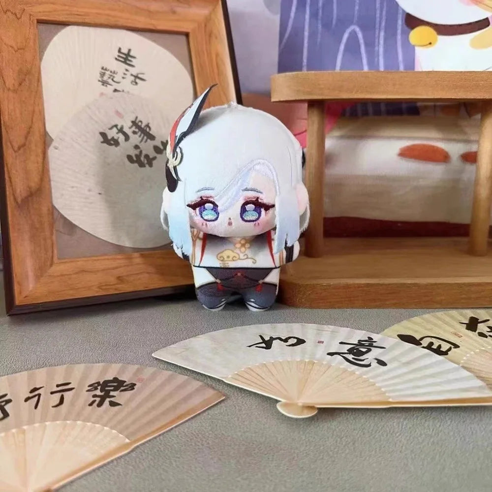 Genshin Impact Plush Shikanoin Heizou Keqing Diluc Klee Anime Stuffed Doll Starfish Body Cartoon Figure Pendant Toys