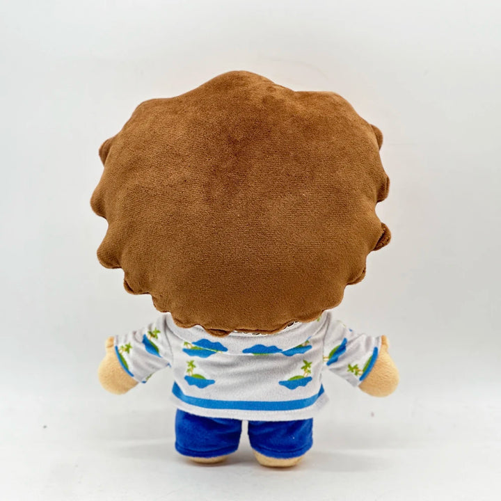 26cm Bruno Mars Hello Kitty Red Headscarf Girl With White Clothes and Blue Pants Plush Doll Figure Stuffed Toys Children Birthda