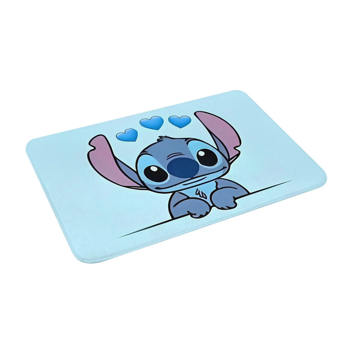 Lilo & Stitch Memory Foam Bath Mat Rug Non-Slip Quick Dry Cute Cartoon Bathroom Floor Rugs Carpet For Kitchen Shower Bath