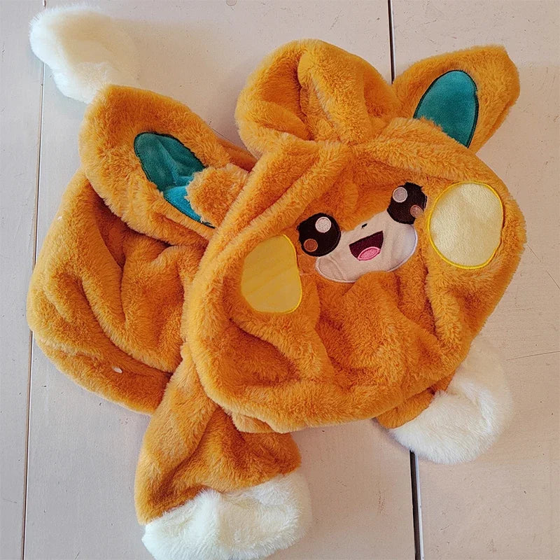 35/45/65cm Pokemon Pawmi Large Plush Toys Anime Doll Giant Pokémon Stuffed Plushie Semi-finished Leather Holster Gift for Kids