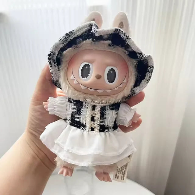 17cm Cute Mini Plush Doll'S Clothes Outfit Hoodie Big Goose Dinosaur Bee Shark Deer Korea Kpop Exo Labubu Idol Dolls Clothing