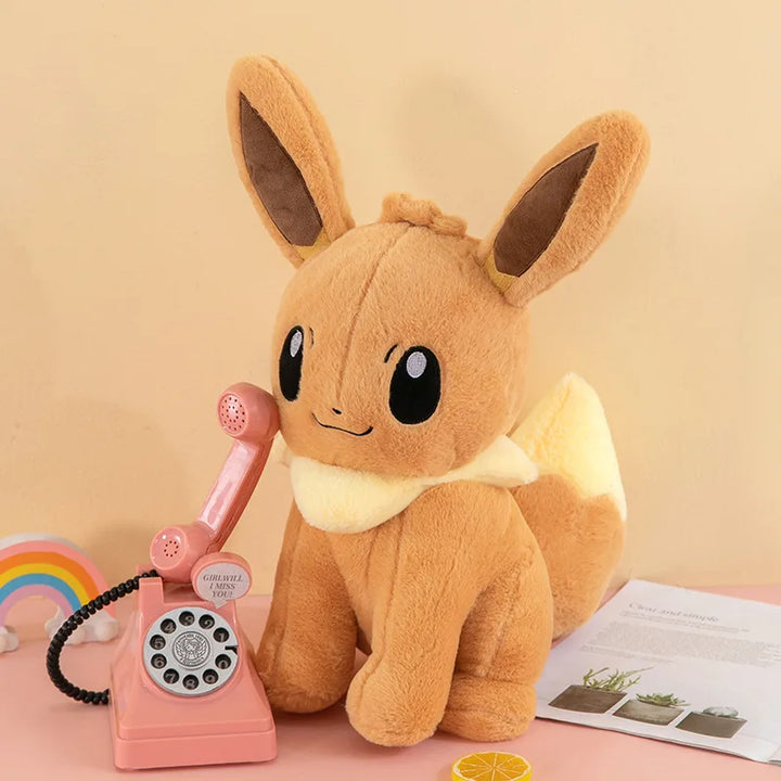 Pokemon Eevee Plush Toys Anime Pokémon Plushie Dolls 40-90cm Giant Cute Stuffed Pillow Eevee Sitting Christmas Gift for Children