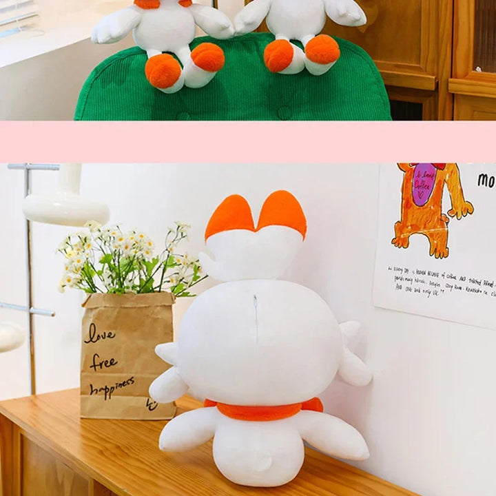 50/90cm Scorbunny Pokemon Large Plush Toys Anime Doll Cute Giant Pokémon Rabbit Cartoon Stuffed Plushie Pillow Gift for Kid Xmas