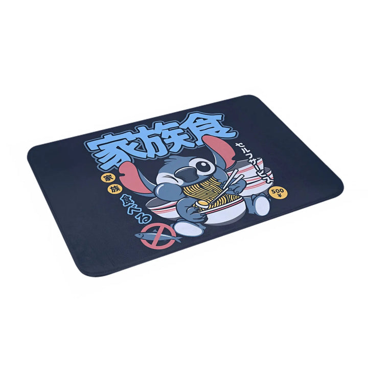 Cartoon Stitch and Angel Bathroom Rugs Mat Extra Soft and Absorbent  Bath Rugs Mats Carpet Non-Slip for Shower Tub