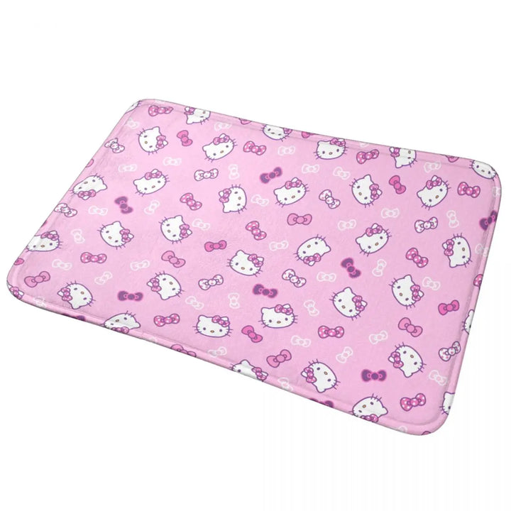 Hello Kitty Cartoon Memory Foam Bathroom Rugs Ultra Soft Non-Slip Carpet Bath Mat Water Absorbent for Shower Tub