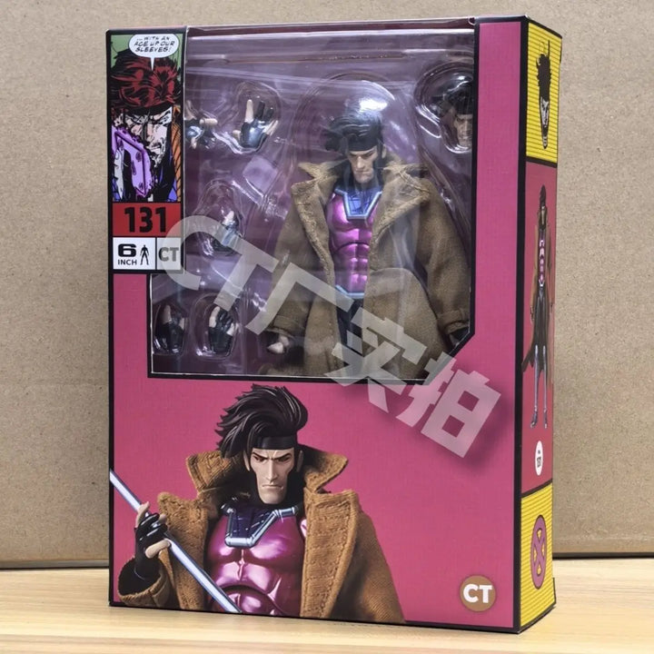 Ct Toys Mafex 131 Gambit Action Figure X-Men The Mutant Called Anime Figurine Ko Statue Model Gift Toy