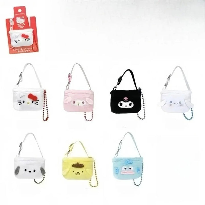 For Labubu doll clothes Sanrio Cotton Doll DIY Accessories My Melody Kuromi  Mini Shoulder Bag Dressing Doll Accessories Gifts