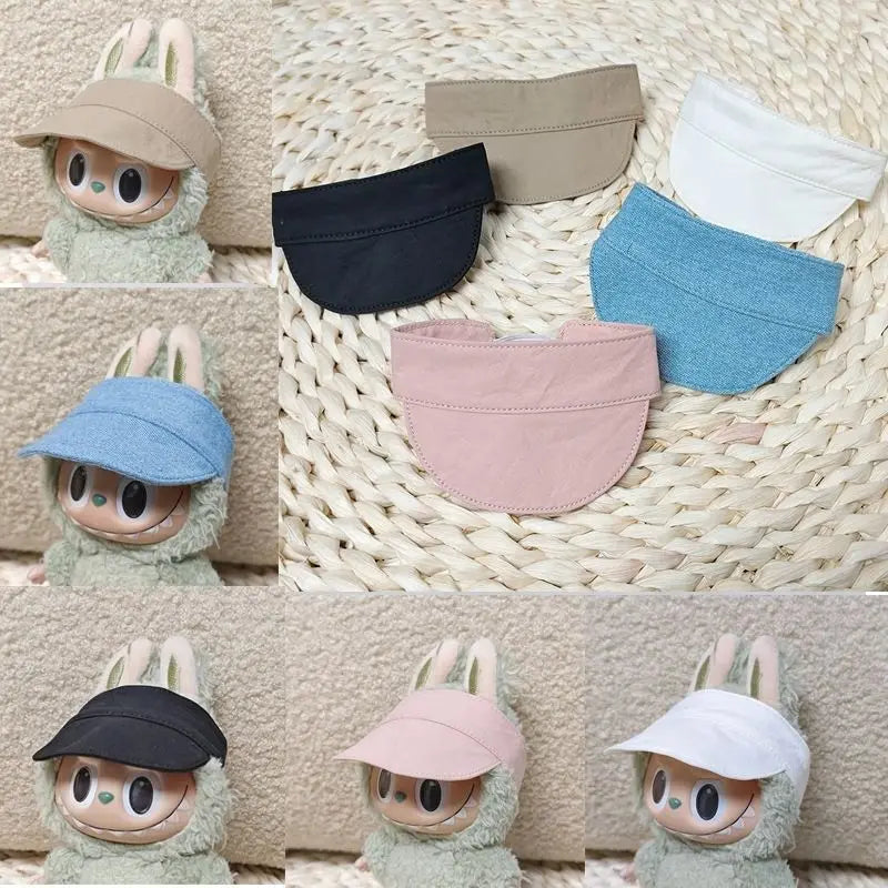 Labubu Doll Hat 15/17cm Plush Doll'S Accessories Sitting Party Labubu I II Idol Dolls Hat