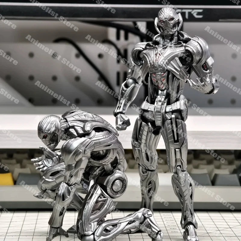 In Stock Ultron Action Figures 16cm Ko Model Ultron Kaiyodo Amazing Yamaguchi Avengers Anime Collection Toys Gift