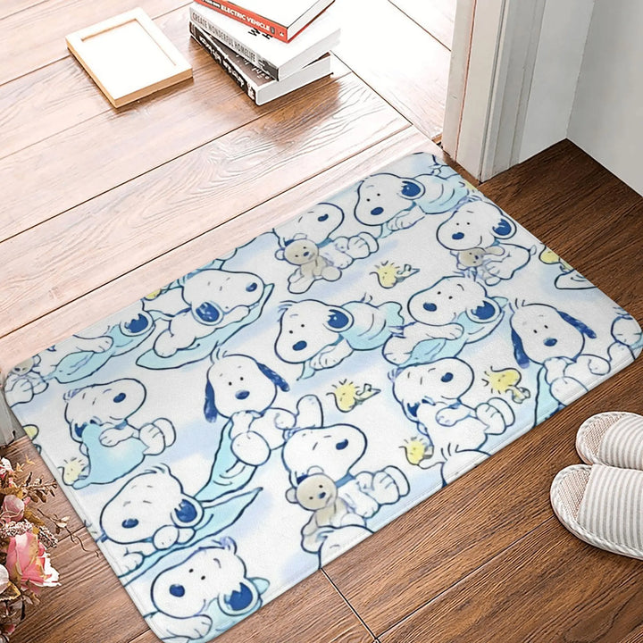 Cartoon Dog Bathroom Rugs Mat Quick Dry snoopy Bath Rugs Mats Carpet Non-Slip for Entrance Door Doormat