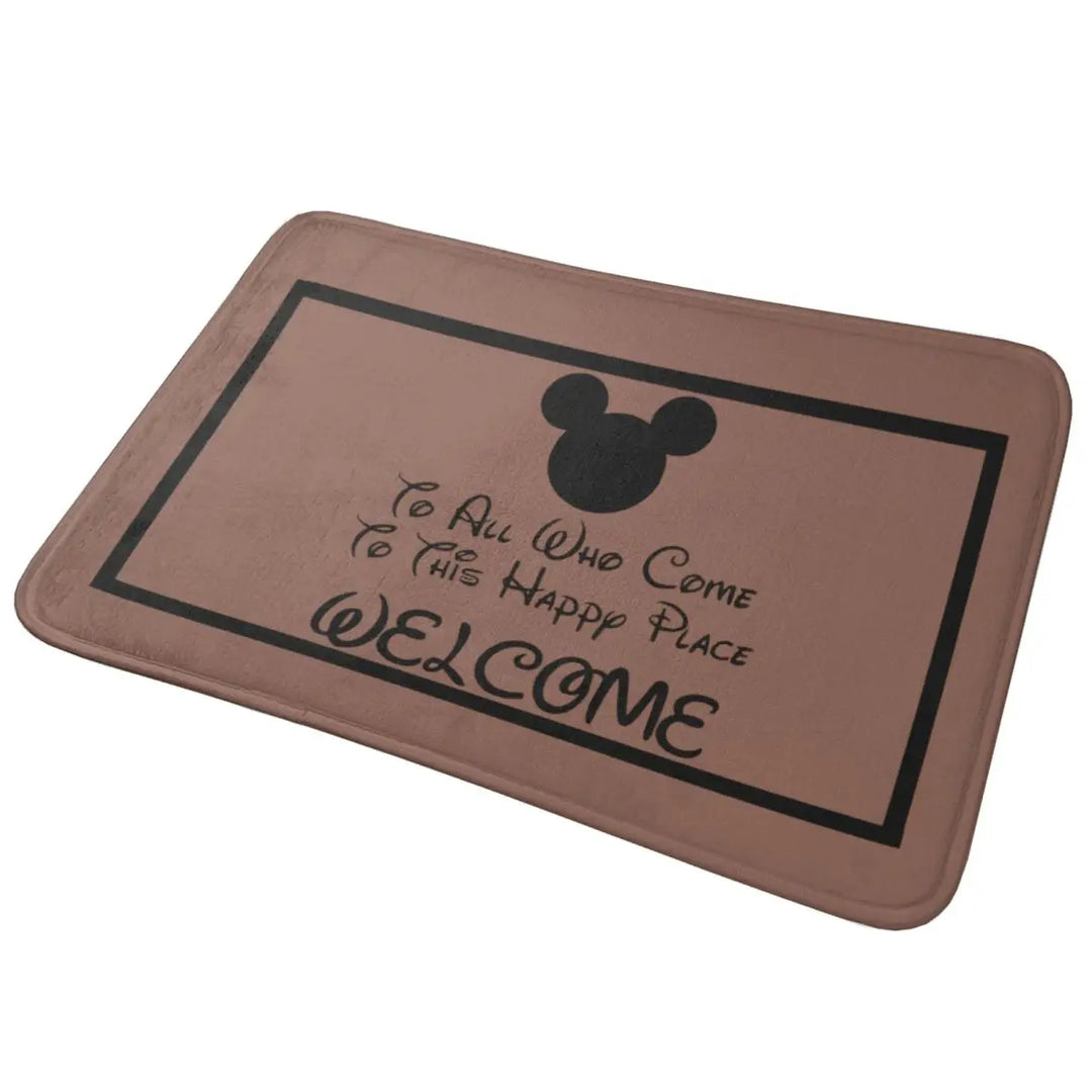 Modern Mickey Cartoon Bathroom Rugs Mat Quick Dry Bath Rugs Mats Carpet Non-Slip for Shower Tub