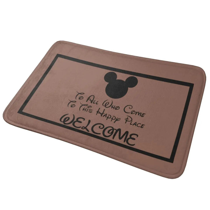 Modern Mickey Cartoon Bathroom Rugs Mat Quick Dry Bath Rugs Mats Carpet Non-Slip for Shower Tub