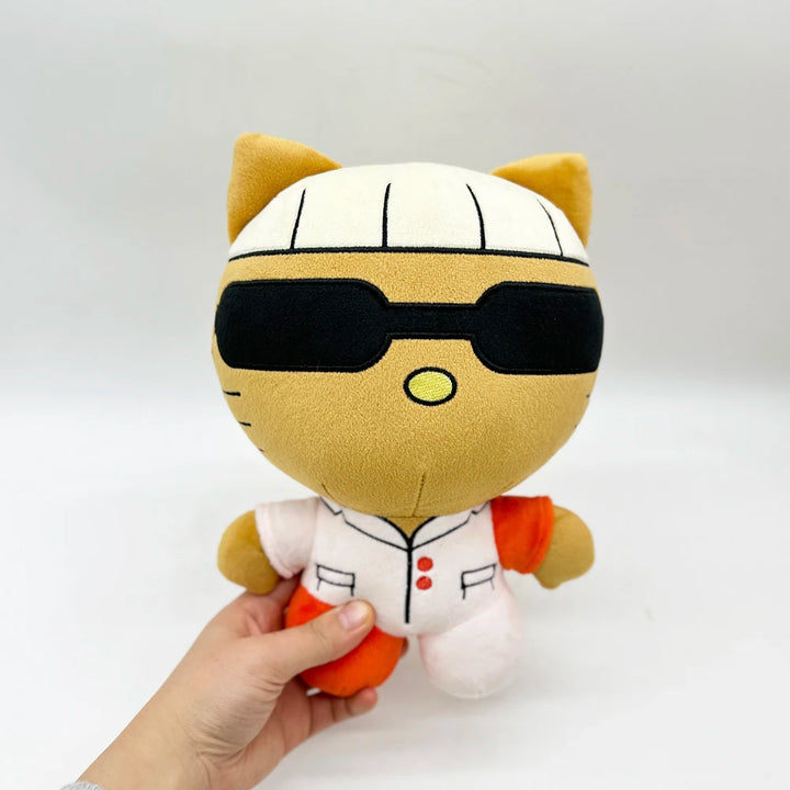 26cm Tylerthecreator Hello Kitty White and Red Patchwork Clothes Plush Doll Figure Stuffed Toys Cute Boys Girls Fans Collect Gif