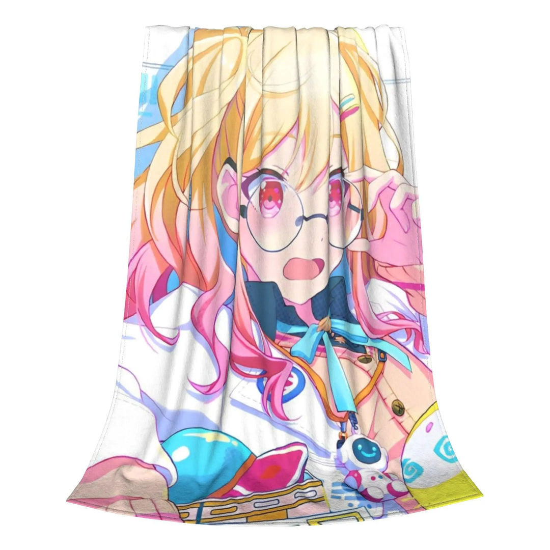 Project Sekai Fleece Blankets  Awesome Throw Blankets for Home Hotel Sofa  125*100cm Quilt