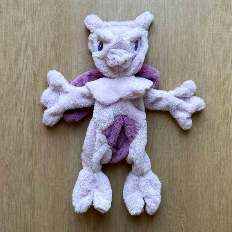 Pokemon Mewtwo Mew Plush Toys Shell Pokémon Anime Plushie Unfilled Huge 32-80cm Kawaii Semi-finished Leather Holster Gifts Kids
