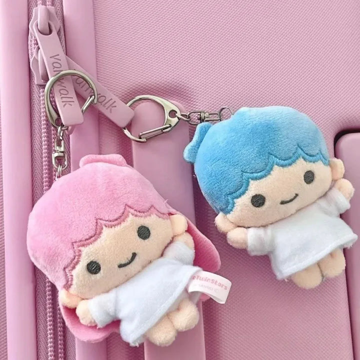 Sanrio Little Twin Stars Plush Toys Doll Keychain Bag Pendant Decoration Cartoon kikilla Stuffed Doll Sweet Couple Birthday Gift