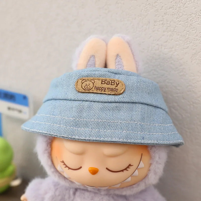 Labubu Doll Hat 15/17cm Plush Doll'S Accessories Sitting Party Labubu I II Idol Dolls Hat