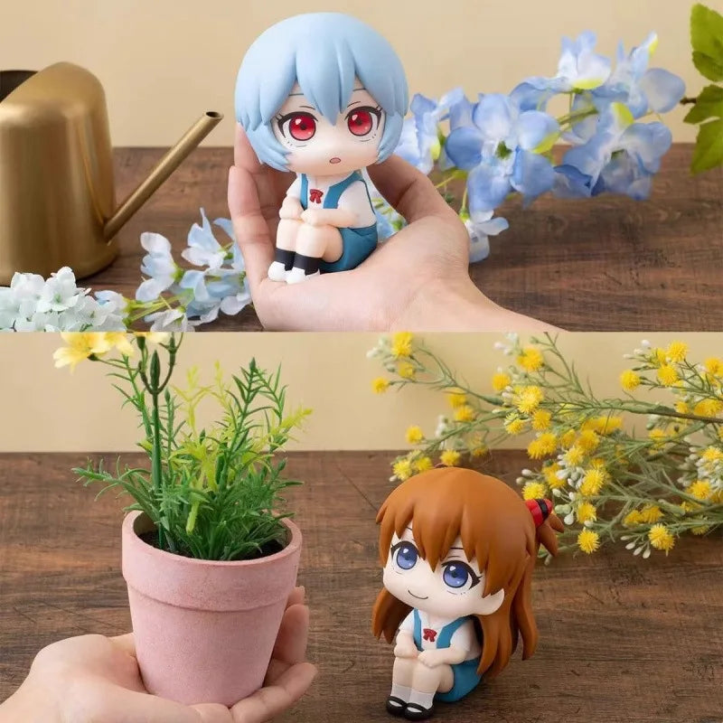 11cm Cartoon Evangelion‌doll Figure Animation Model Desktop Ornaments Rei Ayanami Collection Ornaments Ornaments Holiday Gifts